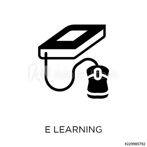 500x500 E Learning Icon E Learning Symbol Design From Online Learning