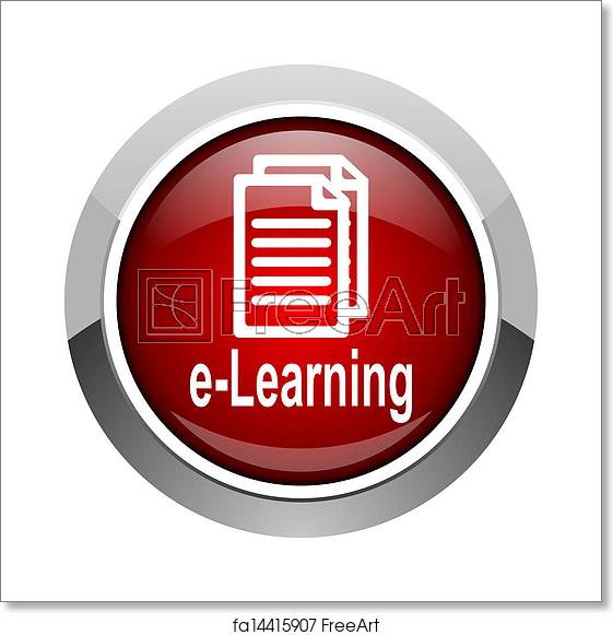 561x581 Free Art Print Of E Learning Icon Freeart