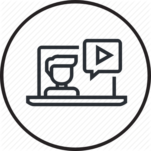 512x512 Course, E Learning, Education, Line, Online, Training, Video