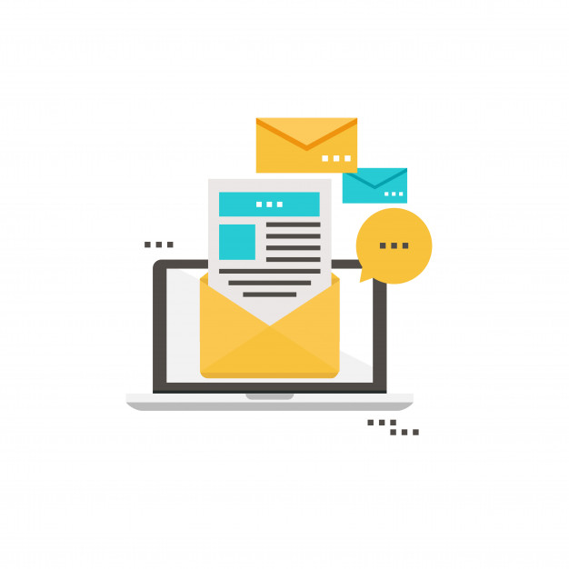 626x626 E Mail News, Subscription, Promotion Flat Vector Illustration