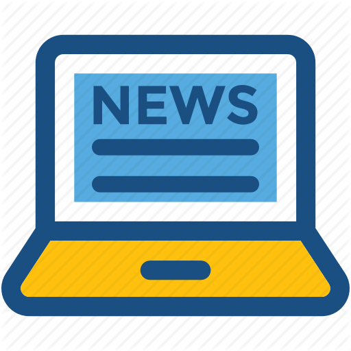 512x512 E News, Laptop, Media, Online Media, Online News Icon