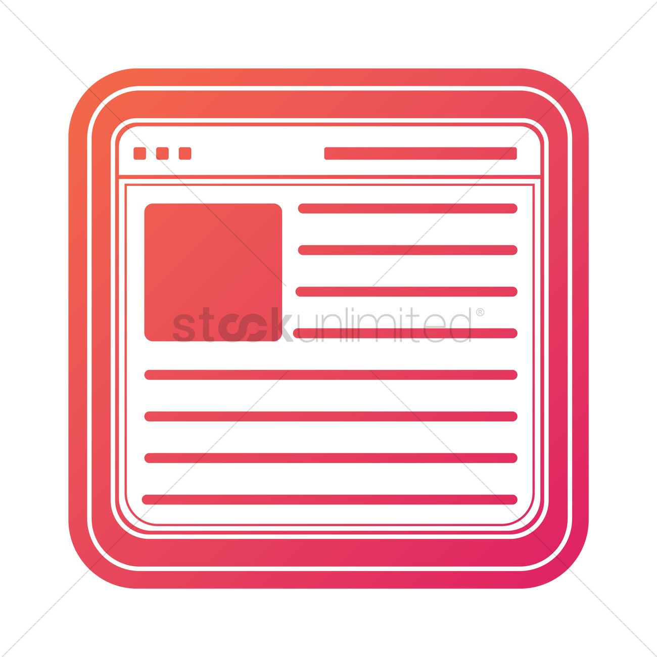 1300x1300 E News Icon Vector Image