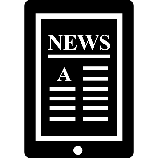 512x512 E Reader With News Icons Free Download