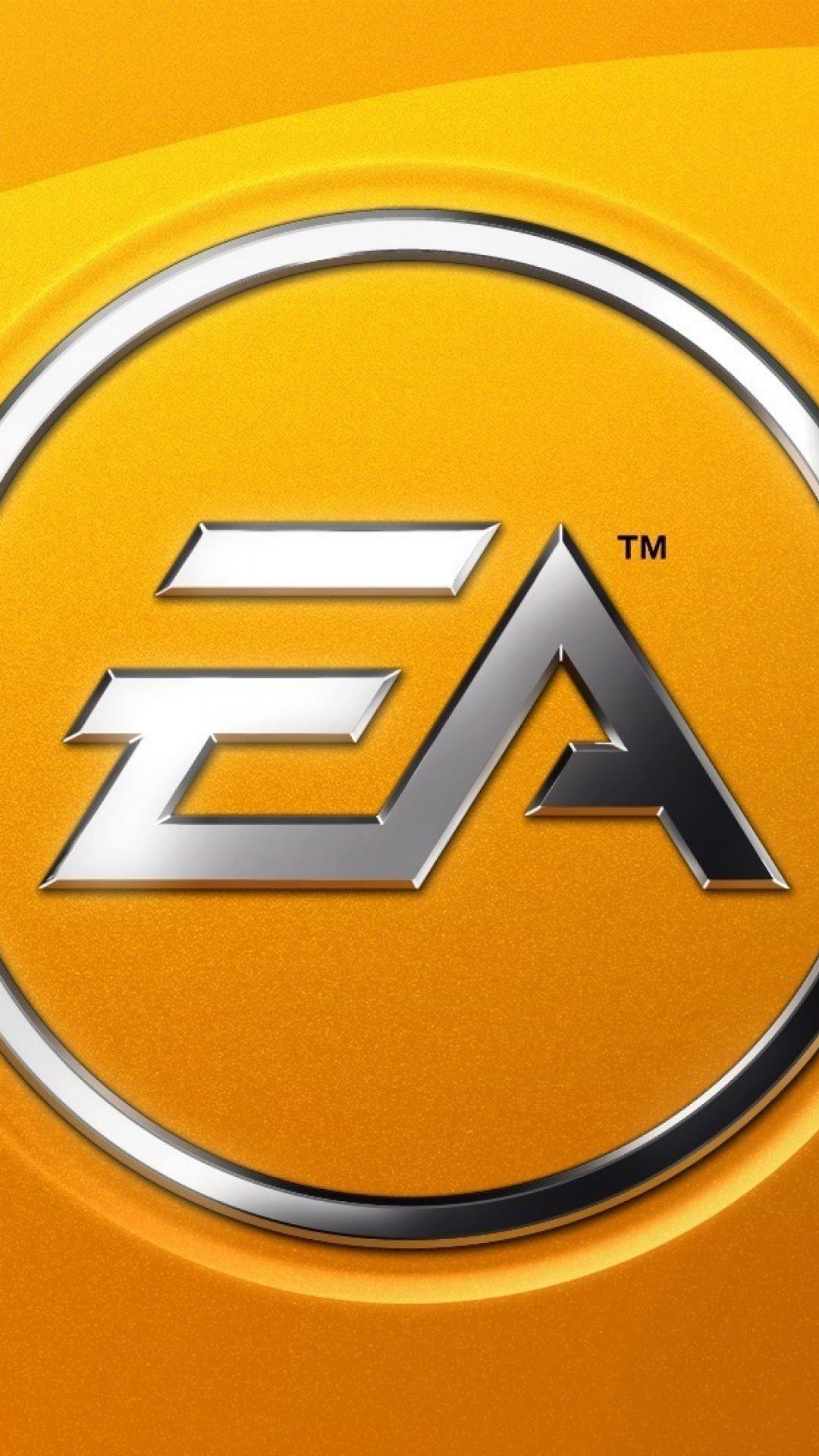 1080x1920 Ea Games Minimalistic Yellow Background Wallpaper