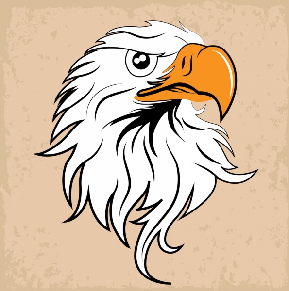 595x600 Eagle Head Icon Design Classical Style Free Vector In Adobe