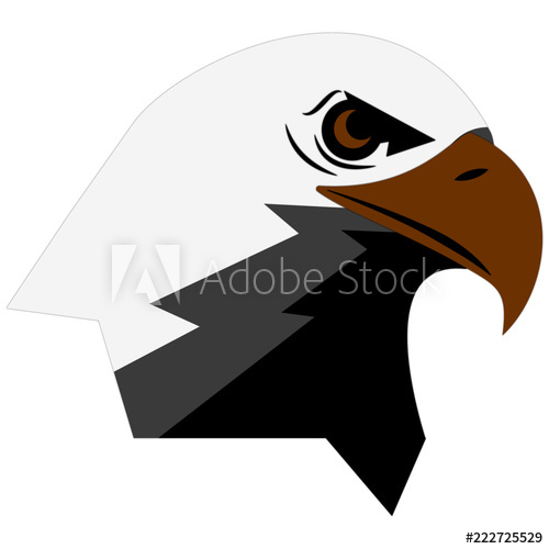 500x500 Eagle Head Icon Vector Art