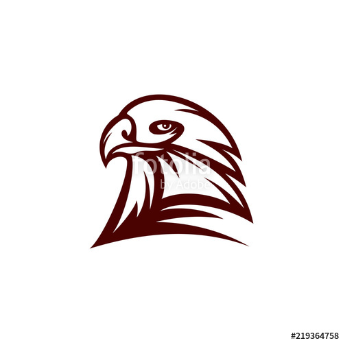 500x500 Eagle Head Icon Logo Design Vector Illustration Stock Image