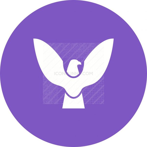 600x600 Eagle Flat Round Icon