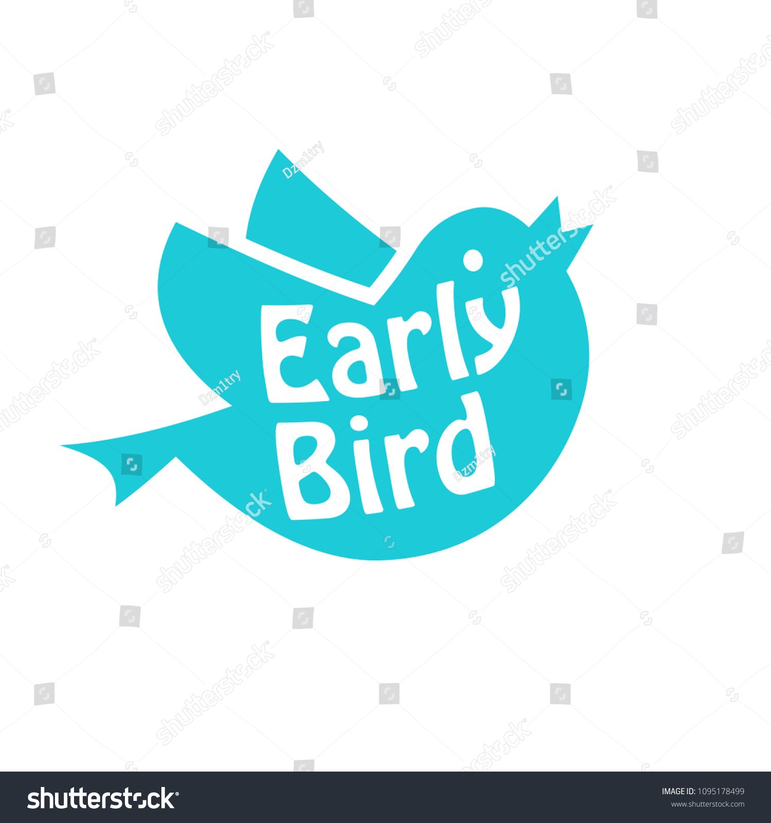 1500x1600 Early Bird Icon Discount Clipart Isolated On White Background