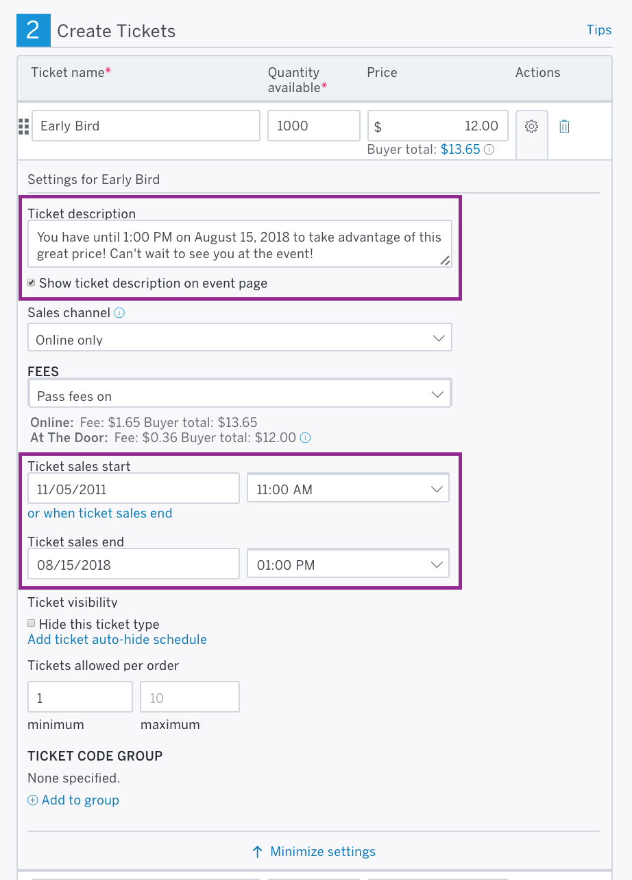922x1282 How To Set Up Early Bird Pricing Eventbrite Help Centre