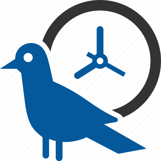 512x512 Bird, Bound, Discipline, Early, Time Icon