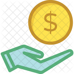 256x256 Earn Icon Of Colored Outline Style