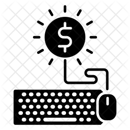 256x256 Earn Money Icon Of Glyph Style