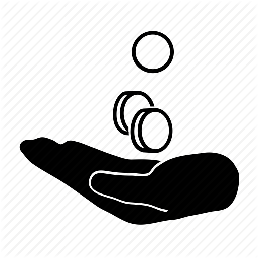 512x512 Coins, Dropping, Earn, Hand, Money, Pay, Payment Icon
