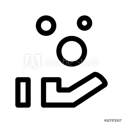 500x500 Earn Money Hand Cash Coins Revenue Vector Icon