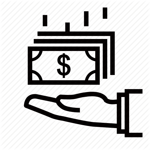 512x512 Bank, Business, Earn Money, Finance, Hand, Money, Note Icon