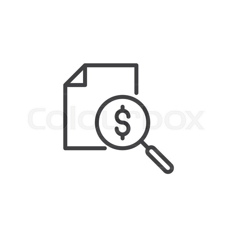 800x800 Earn Money Outline Icon Linear Style Stock Vector Colourbox