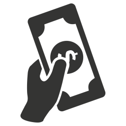 256x256 Note, Earn, Money, Dollar, Income, Finance, Business Icon Of Glyph