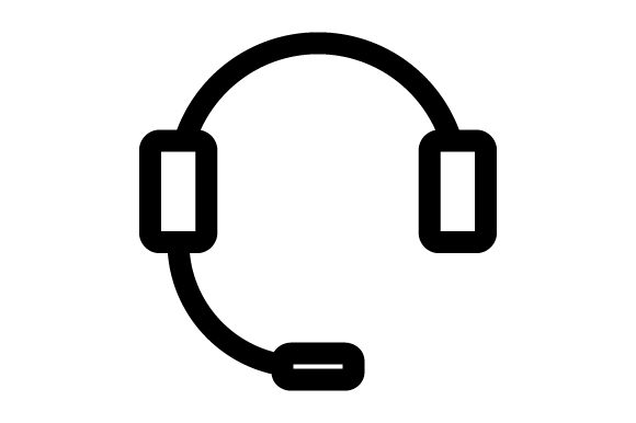 580x386 Earphone Icon Vector Graphic