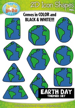 245x350 Earth Day Icon Shapes Clipart {zip A Dee Doo Dah Designs} Tpt