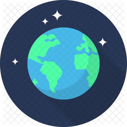 Earth Icon Of Flat Style 512x512 Earth Icon Of Flat Style