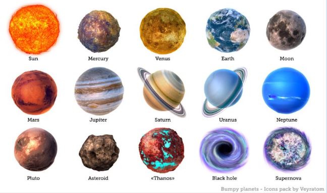 648x384 Bumpy Planets Icon Pack Free Icons