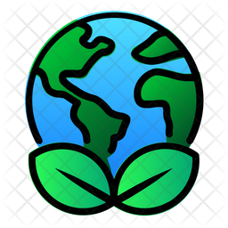 256x256 Earth Icon Of Colored Outline Style