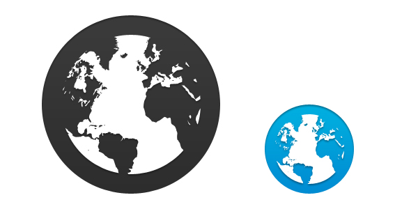 600x300 Globe Earth Icon