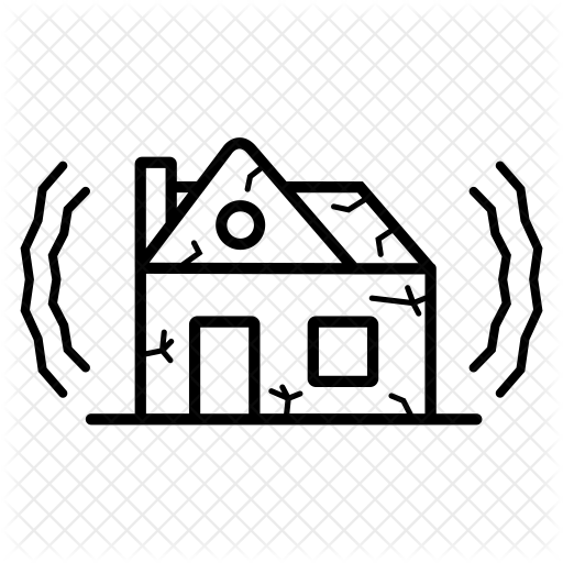 512x512 Earthquake Icon Of Line Style