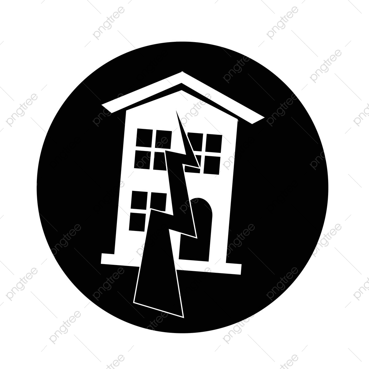 1200x1200 Earthquake Symbol Icon, Broken, Icon, Home Png And Vector