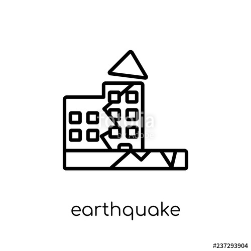 500x500 Earthquake Icon From Collection Stock Image And Royalty Free