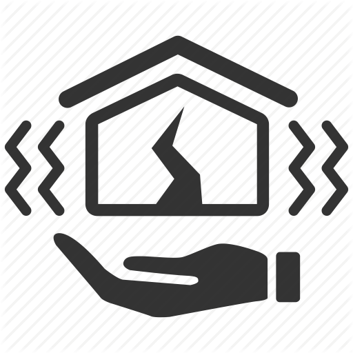 512x512 Building, Disaster, Earthquake, Home, House, Insurance, Quake Icon