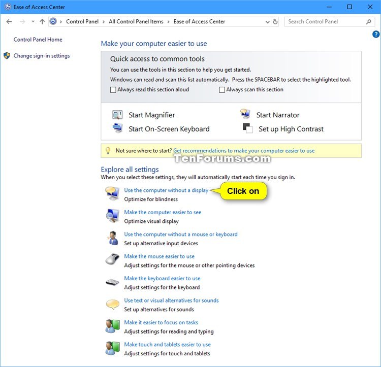 750x723 Turn On Or Off Narrator In Windows Tutorials