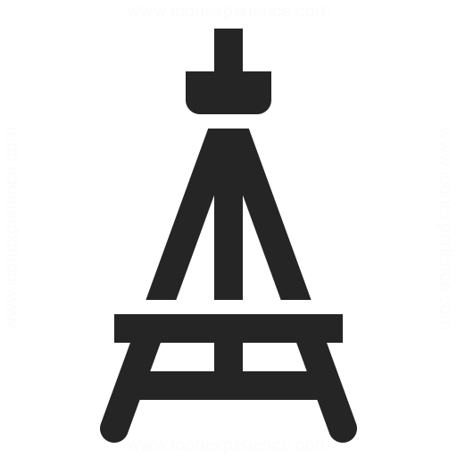 512x512 Easel Empty Icon Iconexperience