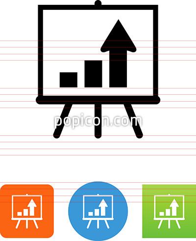 400x493 Easel With Arrows Icon