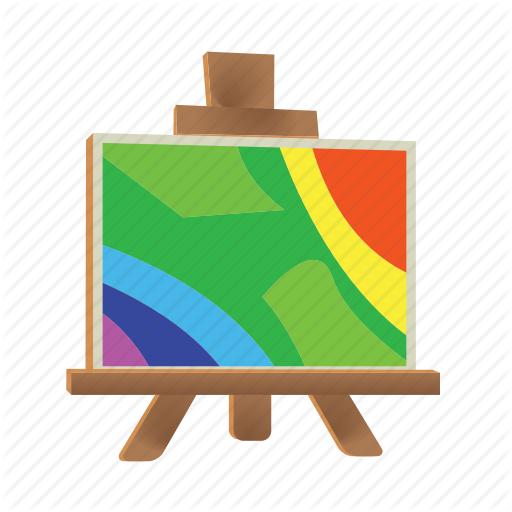512x512 Art, Drawing, Easel, Graphic, Paint, Painting Icon