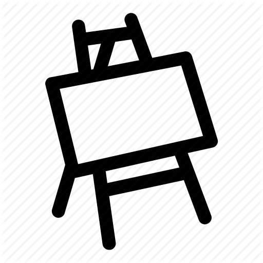 512x512 Art, Easel Icon
