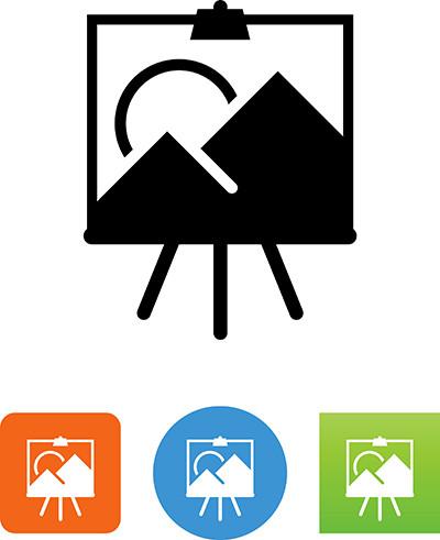 400x491 Art Easel Icon