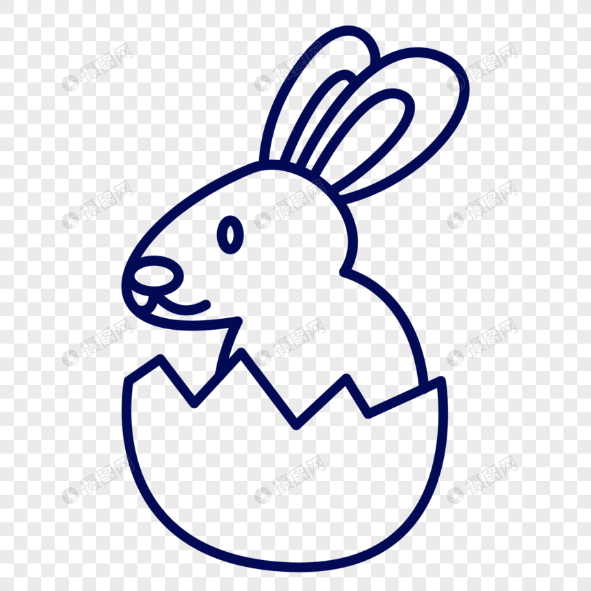 860x860 Creative Simple Fashion Easter Bunny Icon Png Image Picture Free