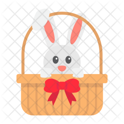 256x256 Easter Bunny Icon Of Flat Style