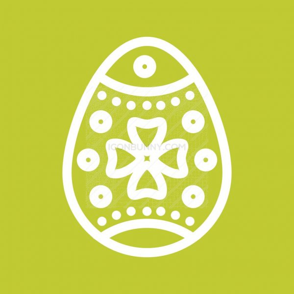 600x600 Easter Egg I Line Multicolor Bg Icon