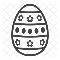 256x256 Easter Egg Icon Of Line Style