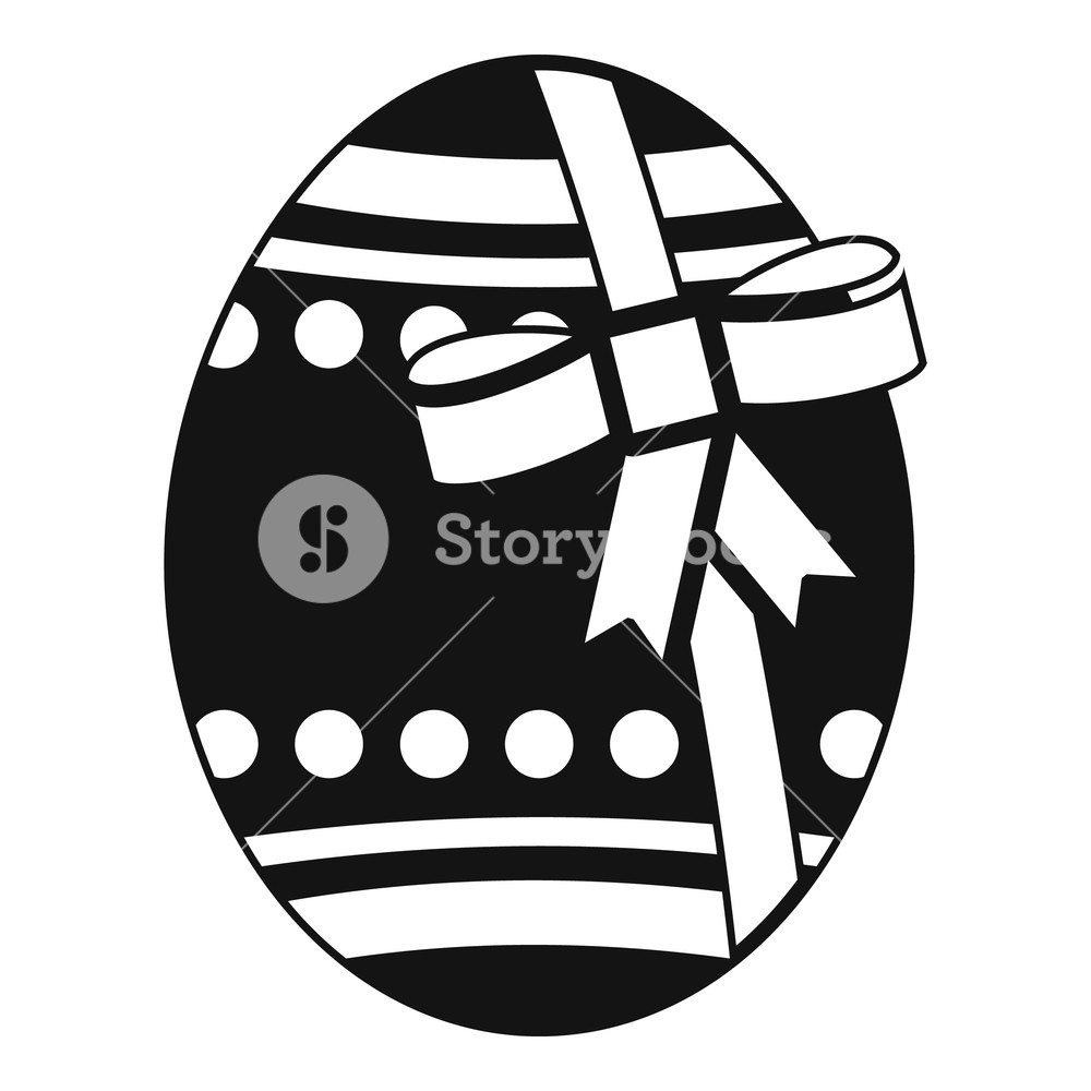 1000x1000 Big Easter Egg Icon Simple Illustration Of Big Easter Egg Vector