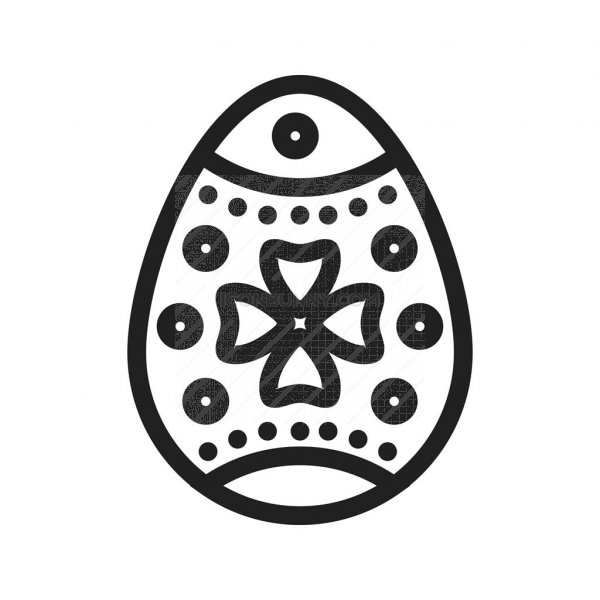 600x600 Easter Egg I Line Icon
