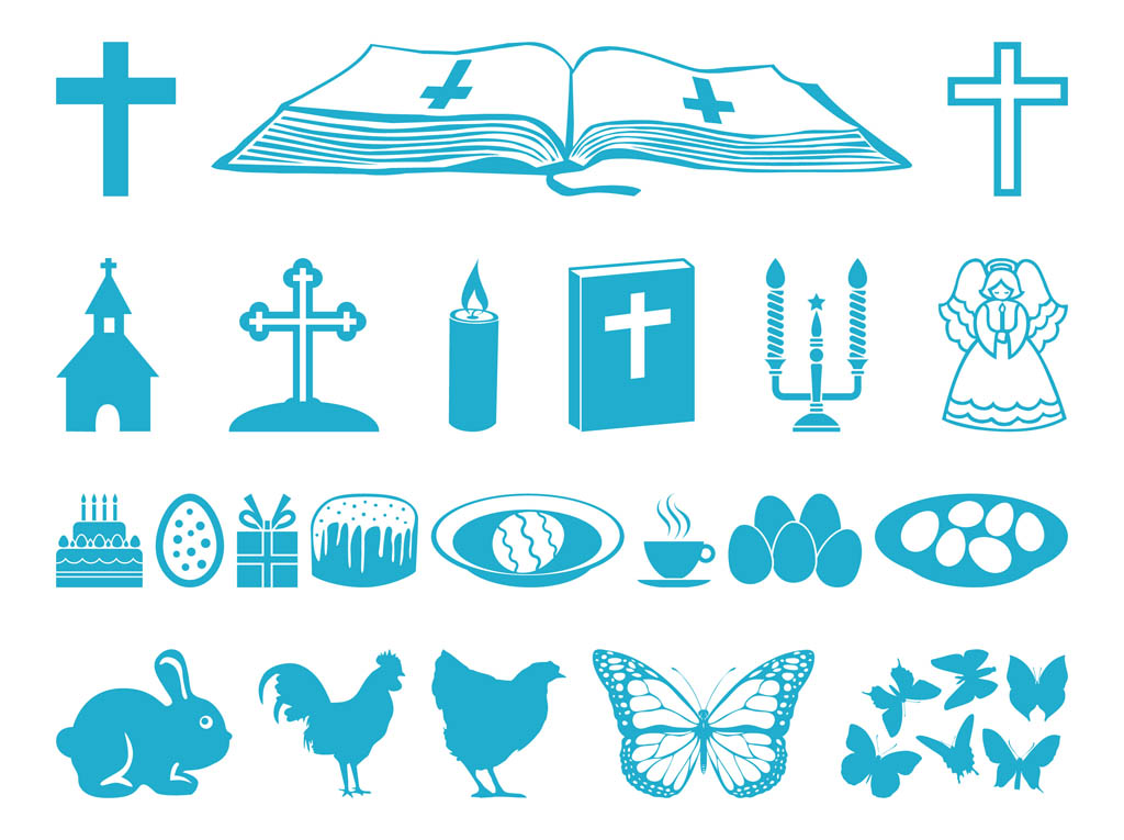 1024x765 Easter Icon Pack Vector Art Graphics