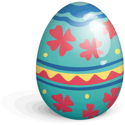 512x512 Easter Icon Of Flat Style