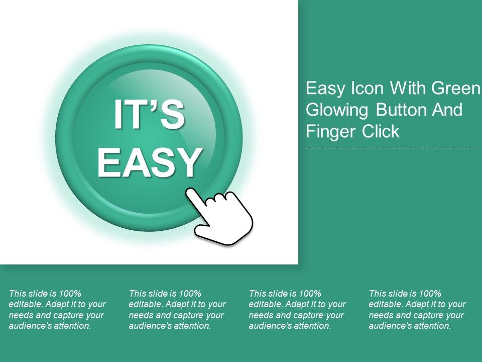 960x720 Easy Icon With Green Glowing Button And Finger Click