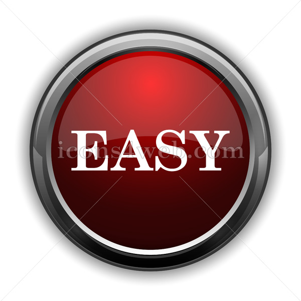 600x600 Easy Icon Red Glossy Web Icon With Shaddow