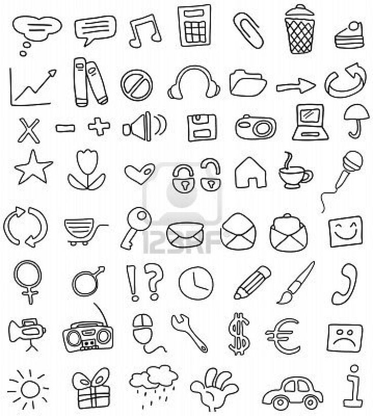736x820 Image Result For Simple Drawing Icons Drawings Doodles, Doodle