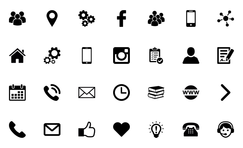 812x496 Easy To Use Icons